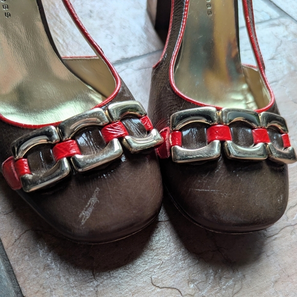 MARC JACOBS mod 60's style slingback pumps 8 39 - Picture 7 of 12